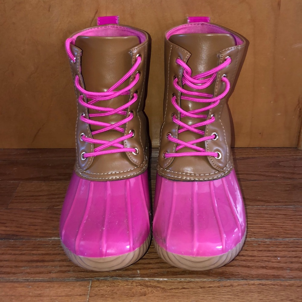 Pink Duck Boots